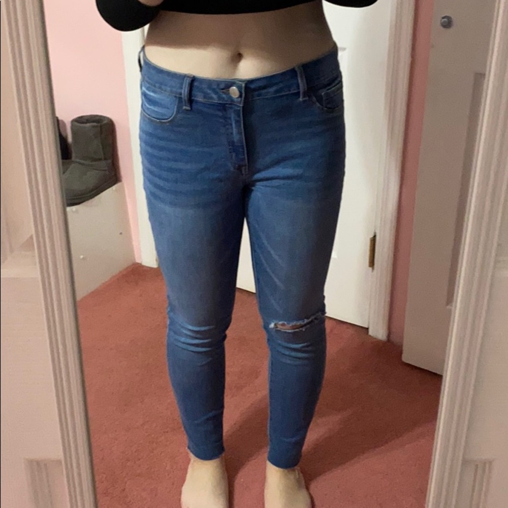 medium wash jeans